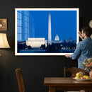 Washington DC Skyline Wall Art Canvas Print – Lincoln by MyGreatCanvas | Canvas Wall Art Prints | Photo Prints & Wall Decor