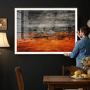 Black Orange Abstract Wall Art Canvas Print Modern Textured by MyGreatCanvas | Canvas Wall Art Prints | Photo Prints & Wall Decor