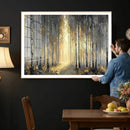 Abstract Birch Forest Wall Art Canvas Print – Modern Gold by MyGreatCanvas | Canvas Wall Art Prints | Photo Prints & Wall Decor