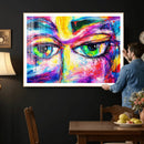 Colorful Abstract Face Wall Art Canvas Print – Modern Pop by MyGreatCanvas | Canvas Wall Art Prints | Photo Prints & Wall Decor