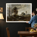 Adolf Dressler Landscape of the Oder River Wall Art Canvas by MyGreatCanvas | Canvas Wall Art Prints | Photo Prints & Wall Decor