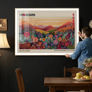 Yayoi Kusama Colorful Landscape Wall Art Canvas Print – by MyGreatCanvas | Canvas Wall Art Prints | Photo Prints & Wall Decor