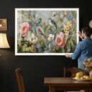 Vintage Birds and Flowers Wall Art Canvas Print, Botanical by MyGreatCanvas | Canvas Wall Art Prints | Photo Prints & Wall Decor