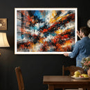 Lyrical Abstrac Wall Art Canvas Print, Orange Blue Abstract by MyGreatCanvas | Canvas Wall Art Prints | Photo Prints & Wall Decor