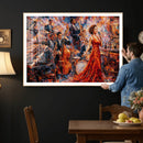 Jazz Band Canvas Wall Art — Jazz Club Singer Saxophone Print by MyGreatCanvas | Canvas Wall Art Prints | Photo Prints & Wall Decor