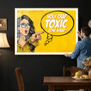 Pop Art Print Bathroom Sign Wall Art Canvas Print — Funny by MyGreatCanvas | Canvas Wall Art Prints | Photo Prints & Wall Decor