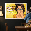 Pop Art Print Bathroom Sign Wall Art Canvas Print — Funny by MyGreatCanvas | Canvas Wall Art Prints | Photo Prints & Wall Decor