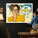 Pop Art Print Bathroom Sign Wall Art Canvas Print — Funny by MyGreatCanvas | Canvas Wall Art Prints | Photo Prints & Wall Decor