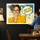 Pop Art Print Bathroom Sign Wall Art Canvas Print — Funny by MyGreatCanvas | Canvas Wall Art Prints | Photo Prints & Wall Decor