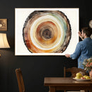 Natural Wood Slice Wall Art Canvas Print, Tree Ring Wall by MyGreatCanvas | Canvas Wall Art Prints | Photo Prints & Wall Decor