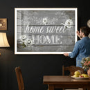 Home Sweet Home Sign Wall Art Canvas Print, Floral Farmhouse by MyGreatCanvas | Canvas Wall Art Prints | Photo Prints & Wall Decor
