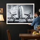Propeller Plane Wall Art Canvas Print, Black and White by MyGreatCanvas | Canvas Wall Art Prints | Photo Prints & Wall Decor