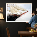 Sailboat Wall Art Canvas Print, Vintage Ship Bow Framed by MyGreatCanvas | Canvas Wall Art Prints | Photo Prints & Wall Decor