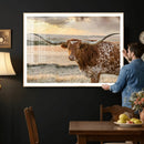 Texas Longhorn Wall Art Canvas Print, Rustic Ranch Decor, by MyGreatCanvas | Canvas Wall Art Prints | Photo Prints & Wall Decor