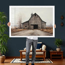 Farmhouse Rustic Barn Wall Art Canvas Print – Framed and