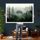 Foggy Forest Wall Art – Tranquil Green Woodland Canvas by MyGreatCanvas | Canvas Wall Art Prints | Photo Prints & Wall Decor