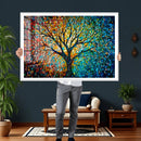 Yggdrasil Tree of Life Wall Art Print | Mosaic Style 3-Panel