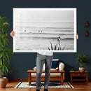 Surfer Silhouette Wall Art Canvas Print – Framed Calm Ocean by MyGreatCanvas | Canvas Wall Art Prints | Photo Prints & Wall Decor