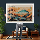Yayoi Kusama Inspired Japanese Landscape Wall Art Canvas by MyGreatCanvas | Canvas Wall Art Prints | Photo Prints & Wall Decor