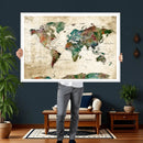 World Map Canvas Print – Framed Detailed Map of the World by MyGreatCanvas | Canvas Wall Art Prints | Photo Prints & Wall Decor
