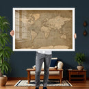 World Map Canvas Print – Framed Travel Map Wall Art for by MyGreatCanvas | Canvas Wall Art Prints | Photo Prints & Wall Decor