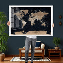 Grunge Wall Art World Map Canvas Print by MyGreatCanvas | Canvas Wall Art Prints | Photo Prints & Wall Decor