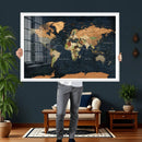 Vintage World Map Canvas Wall Art – Detailed Map with by MyGreatCanvas | Canvas Wall Art Prints | Photo Prints & Wall Decor