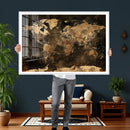 World Map Canvas Print, Modern Decorative Framed Map Artwork by MyGreatCanvas | Canvas Wall Art Prints | Photo Prints & Wall Decor