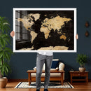 Extra Large World Map Canvas Print – Detailed Map Classic