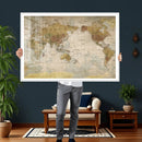 World Map Canvas Print – Detailed Map of the World Wall Art by MyGreatCanvas | Canvas Wall Art Prints | Photo Prints & Wall Decor