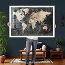 World Map Canvas Print – Detailed Map of the World Wall Art by MyGreatCanvas | Canvas Wall Art Prints | Photo Prints & Wall Decor