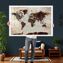World Map Canvas Triptych – Colorful Global Wall Art for by MyGreatCanvas | Canvas Wall Art Prints | Photo Prints & Wall Decor