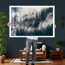 Foggy Mountain Forest Canvas Print, Misty Pine Trees Nature by MyGreatCanvas | Canvas Wall Art Prints | Photo Prints & Wall Decor