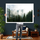 Misty Mountain Forest Canvas Print, Foggy Pine Trees Nature by MyGreatCanvas | Canvas Wall Art Prints | Photo Prints & Wall Decor