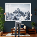 Snowy Mountain Range Canvas Print, Alpine Peaks Landscape by MyGreatCanvas | Canvas Wall Art Prints | Photo Prints & Wall Decor