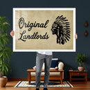 Original Landlords Wall Art Canvas Print, Native American by MyGreatCanvas | Canvas Wall Art Prints | Photo Prints & Wall Decor
