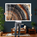 Abstract Tree Ring Wall Art Print – Natural Rustic Wood by MyGreatCanvas | Canvas Wall Art Prints | Photo Prints & Wall Decor