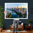 Austin Skyline Wall Art Canvas Print, Austin Downtown Night by MyGreatCanvas | Canvas Wall Art Prints | Photo Prints & Wall Decor