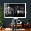 Boston Wall Art Canvas Print, Boston City Downtown Night by MyGreatCanvas | Canvas Wall Art Prints | Photo Prints & Wall Decor