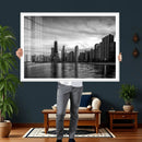 Chicago Wall Art Canvas Print, Chicago City Downtown Night by MyGreatCanvas | Canvas Wall Art Prints | Photo Prints & Wall Decor