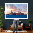 Chicago Wall Art Canvas Print - Chicago City Downtown Night by MyGreatCanvas | Canvas Wall Art Prints | Photo Prints & Wall Decor