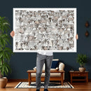 Abstract Texas Cow Wall Art Canvas Print - Farm Longhorn by MyGreatCanvas | Canvas Wall Art Prints | Photo Prints & Wall Decor