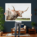 Texas Catle Longhorn Wall Art Canvas Print for Farmhouse by MyGreatCanvas | Canvas Wall Art Prints | Photo Prints & Wall Decor