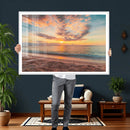 Sunset Beach Wall Art Canvas Print – Soft Coastal by MyGreatCanvas | Canvas Wall Art Prints | Photo Prints & Wall Decor