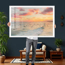 Sunset Beach Wall Art Canvas Print – Soft Coastal by MyGreatCanvas | Canvas Wall Art Prints | Photo Prints & Wall Decor