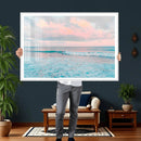 Ocean Wave Wall Art Canvas Print, Pastel Surf Seascape by MyGreatCanvas | Canvas Wall Art Prints | Photo Prints & Wall Decor