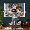 Graffiti Dog Wall Art Decor for Teen Bedroom - Abstract by MyGreatCanvas | Canvas Wall Art Prints | Photo Prints & Wall Decor