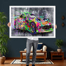 Graffiti Sports Car Street Art Wall Art Canvas Print, by MyGreatCanvas | Canvas Wall Art Prints | Photo Prints & Wall Decor