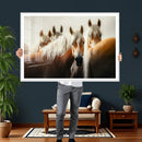 Wild Horse Herd Wall Art Canvas Print, Natural Horse by MyGreatCanvas | Canvas Wall Art Prints | Photo Prints & Wall Decor