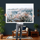 Frosted Fern Wall Art Canvas Print, Soft Winter Botanical by MyGreatCanvas | Canvas Wall Art Prints | Photo Prints & Wall Decor